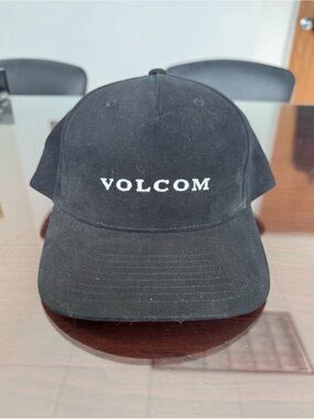 Volcom Stone Black SnapBack Baseball Hat Cap